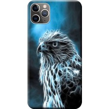 Hesaplı Dünya Apple iPhone 11 Pro Kılıf Mistik Şahin Baskılı Esnek TPU Silikon