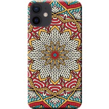 Hesaplı Dünya Apple iPhone 12 Mini Kılıf Dekoratif Geometrik Vektörel Baskılı Esnek TPU Silikon
