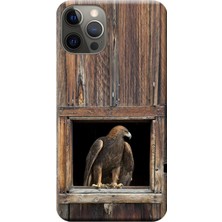 Hesaplı Dünya Apple iPhone 12 Pro Kılıf Kartal Baskılı Esnek TPU Silikon