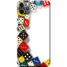 Hesaplı Dünya Apple iPhone 11 Pro Kılıf Renkli Zarlar Baskılı Esnek TPU Silikon