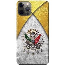 Hesaplı Dünya iPhone 12 Pro Kılıf Osmanlı Tuğra Tasarım Baskılı Esnek Tpu SILIKON1748