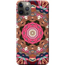 Hesaplı Dünya Apple iPhone 12 Pro Max Kılıf Dekoratif Geometrik Vektörel Baskılı Esnek TPU Silikon
