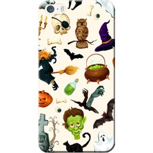 Hesaplı Dünya Apple iPhone 5/5S Kılıf Halloween Baskılı Esnek TPU Silikon
