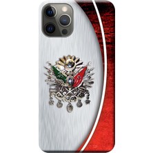 Hesaplı Dünya Apple iPhone 12 Pro Kılıf Osmanlı Tuğra Tasarım Baskılı Esnek TPU Silikon
