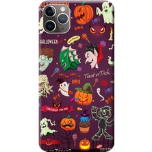 Hesaplı Dünya iPhone 11 Pro Kılıf Halloween Baskılı Esnek Tpu SILIKON336