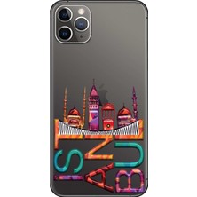 Hesaplı Dünya Apple iPhone 11 Pro Kılıf İstanbul Baskılı Esnek TPU Silikon