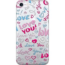 Hesaplı Dünya Apple iPhone 6/6S Kılıf Love You Baskılı Esnek TPU Silikon