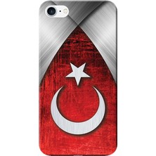 Hesaplı Dünya Apple iPhone 6/6S Kılıf Türk Bayrağı Tasarım Baskılı Esnek TPU Silikon