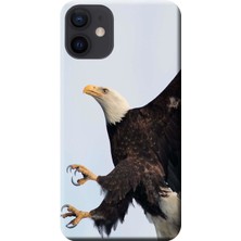 Hesaplı Dünya Apple iPhone 12 Mini Kılıf Kartal Pençe Baskılı Esnek TPU Silikon