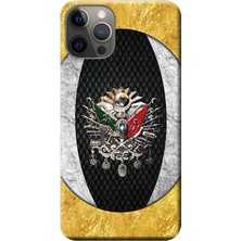 Hesaplı Dünya Apple iPhone 12 Pro Kılıf Osmanlı Tuğra Tasarım Baskılı Esnek TPU Silikon