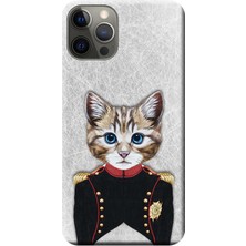 Hesaplı Dünya Apple iPhone 12 Pro Kılıf Üniformalı Kedi Baskılı Esnek TPU Silikon