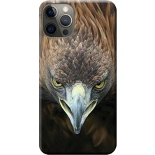 Hesaplı Dünya Apple iPhone 12 Pro Kılıf Kartal Baskılı Esnek TPU Silikon