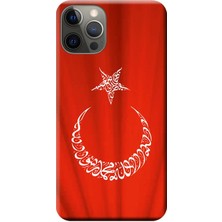 Hesaplı Dünya Apple iPhone 12 Pro Kılıf Türk Bayrağı Baskılı Esnek TPU Silikon