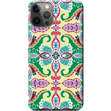 Hesaplı Dünya Apple iPhone 12 Pro Kılıf Dekoratif Geometrik Vektörel Baskılı Esnek TPU Silikon
