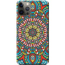 Hesaplı Dünya Apple iPhone 12 Pro Kılıf Dekoratif Geometrik Vektörel Baskılı Esnek TPU Silikon