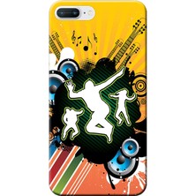 Hesaplı Dünya Apple iPhone 7 Plus Kılıf Müzik Vektör Baskılı Esnek TPU Silikon