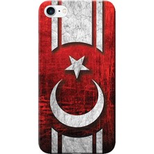 Hesaplı Dünya Apple iPhone 6/6S Kılıf Türk Bayrağı Tasarım Baskılı Esnek TPU Silikon