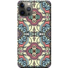 Hesaplı Dünya Apple iPhone 12 Pro Max Kılıf Dekoratif Geometrik Vektörel Baskılı Esnek TPU Silikon