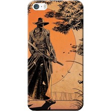 Hesaplı Dünya Apple iPhone 5/5S Kılıf Samuray Baskılı Esnek TPU Silikon