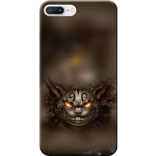 Hesaplı Dünya Apple iPhone 7 Plus Kılıf Cheshire Cat Kedi Baskılı Esnek TPU Silikon