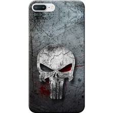 Hesaplı Dünya Apple iPhone 7 Plus Kılıf Punisher Baskılı Esnek TPU Silikon