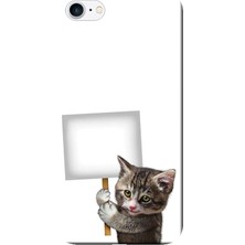 Hesaplı Dünya iPhone 7 Kılıf Sevimli Kedi Baskılı Esnek Tpu SILIKON3380