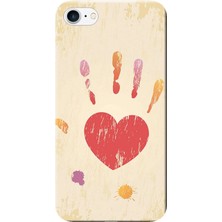 Hesaplı Dünya Apple iPhone 6 Plus Kılıf Kalp İzi Baskılı Esnek TPU Silikon