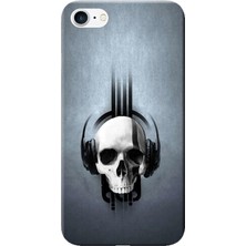 Hesaplı Dünya Apple iPhone 6 Plus Kılıf Kuru Kafa Müzik Baskılı Esnek TPU Silikon