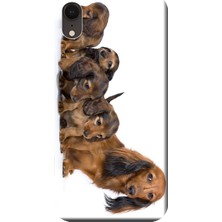 Hesaplı Dünya Apple iPhone XR Kılıf Yavru Köpekler Baskılı Esnek TPU Silikon