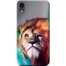 Hesaplı Dünya Apple iPhone XR Kılıf Aslan Kral Baskılı Esnek TPU Silikon