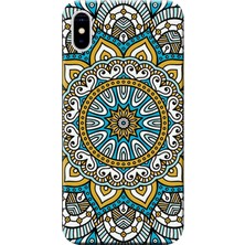 Hesaplı Dünya Apple iPhone XS Kılıf Dekoratif Geometrik Vektörel Baskılı Esnek TPU Silikon