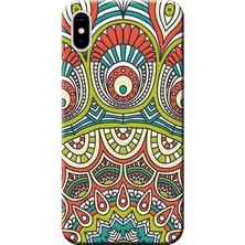 Hesaplı Dünya Apple iPhone X Kılıf Dekoratif Geometrik Vektörel Baskılı Esnek TPU Silikon