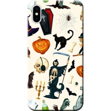 Hesaplı Dünya Apple iPhone X Kılıf Halloween Evil Baskılı Esnek TPU Silikon