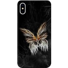 Hesaplı Dünya Apple iPhone XS Max Kılıf Baykuş Vektör Baskılı Esnek TPU Silikon