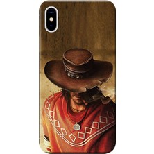 Hesaplı Dünya iPhone Xs Max Kılıf Western Baskılı Esnek Tpu SILIKON6119