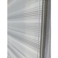 Serin Home Collection Gri Geçişli Dar Plise Yeni Sezon Zebra Stor Perde