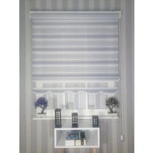 Serin Home Collection Siyah Geçişli Dar Plise Yeni Sezon Zebra Stor Perde