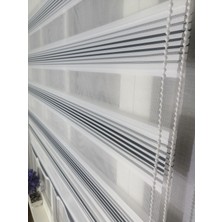 Serin Home Collection Siyah Geçişli Dar Plise Yeni Sezon Zebra Stor Perde