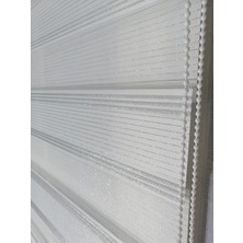 Serin Home Collection Jakar Çizgili Gümüş  Simli  Yeni Sezon Zebra Stor Perde