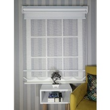 Serin Home Collection Yeni Sezon Çiftli Mekanizma Stor Tül ve Güneşlik