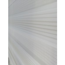 Serin Home Collection Krem Geçişli Dar Plise Yeni Sezon Zebra Stor Perde