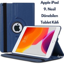 wowacs Apple iPad 9 Kılıf A2602 ( 9. Nesil ) 10.2 Inç 360 Dönebilen Pu Deri Standlı Tablet Kılıfı