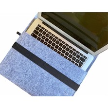 Handmade MacBook Pro Kılıf Çanta 16'' Için Gri