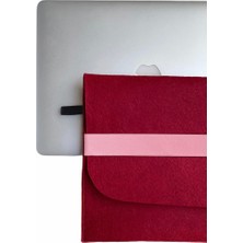 Handmade MacBook Pro Kılıf Çanta 15'' Için Bordo