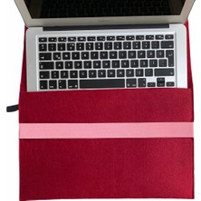 Handmade MacBook Pro Kılıf Çanta 15'' Için Bordo