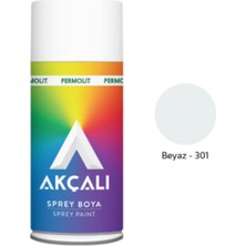 Akçalı Sprey Boya 400 ml 301  Parlak Beyaz