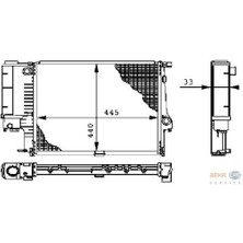 Bmw Uyumlu E30 E36 ve Z3 Behr Su Radyatörü 17111728907