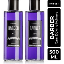 Barber Marmara Barber 500ML Cam Şişe No.1 Kolonya Seti