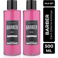 Barber Marmara Barber 500ML Cam Şişe No.6 Kolonya Seti