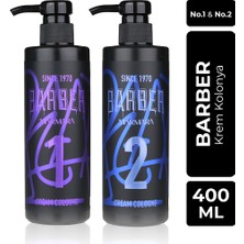 Barber Marmara Barber 400 ml Krem No.1 ve No.2 Kolonya Seti